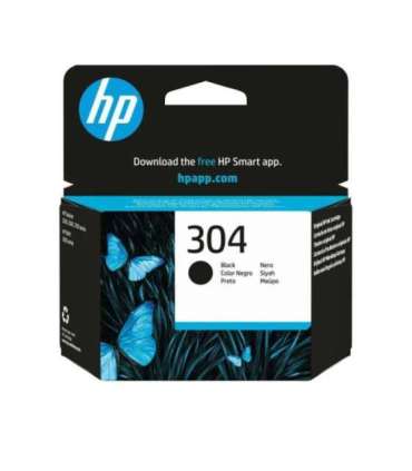 HP 304 Black Ink Cartridge, 120 pages, for HP DeskJet 2620,2630,2632,2633,3720,3730,3732,3735