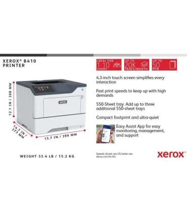Xerox B410 A4 mono printer 47ppm