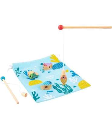 TOOKY TOY Puidust mäng Vaal ja kalad Multifunktsionaalne 4-ühes