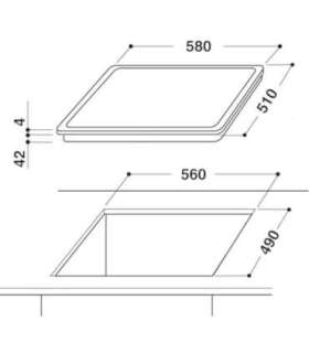 WHIRLPOOL Electric Hob AKT 8190/BA 60 cm Ceramic