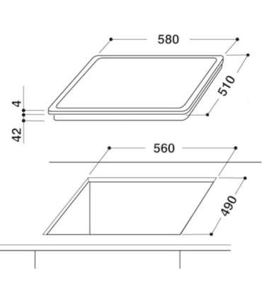WHIRLPOOL Electric Hob AKT 8190/BA 60 cm Ceramic