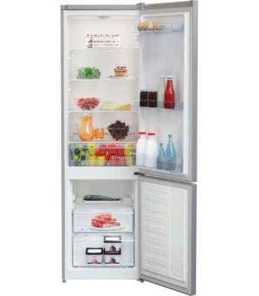 BEKO Refrigerator RCSA300K40SN, Energy class E, Height 181 cm, Inox