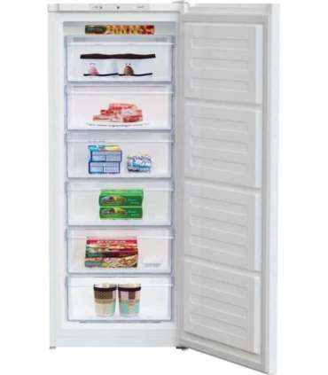 BEKO Upright Freezer RFSA210K40WN, 135.7 cm, Energy class E, White
