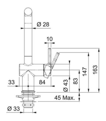 Franke Active L Spout 115.0653.371