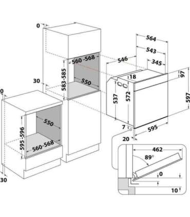 WHIRLPOOL Oven WOI4S8HM2SBA