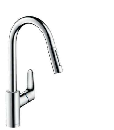 Hansgrohe Focus M41 Single lever kitchen mixer 240, pull-out spray, 2jet 31815000