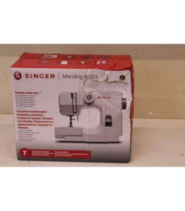 SALE OUT. Singer Sewing Machine M1005 Number of stitches 11 Number of buttonholes 1 White DAMAGED PACKAGING