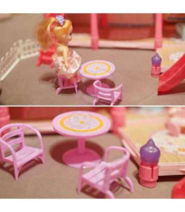 WOOPIE Домик для кукол «Вилла» с аксессуарами и куклой, 296 деталей.