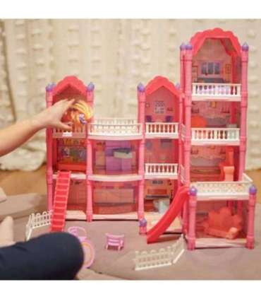 WOOPIE Домик для кукол «Вилла» с аксессуарами и куклой, 296 деталей.