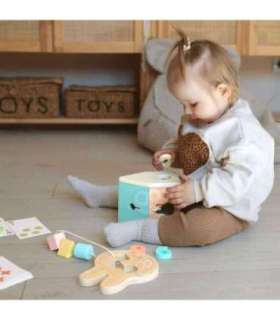 CLASSIC WORLD pastelsed mänguasjad beebidele - karp 'Esimesed õppemänguasjad' 12-18-kuustele