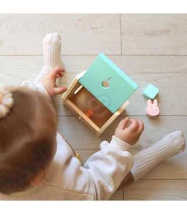 CLASSIC WORLD Пастельный набор для младенцев - коробка 'Первые обучающие игрушки' для детей от 12 до 18 месяцев