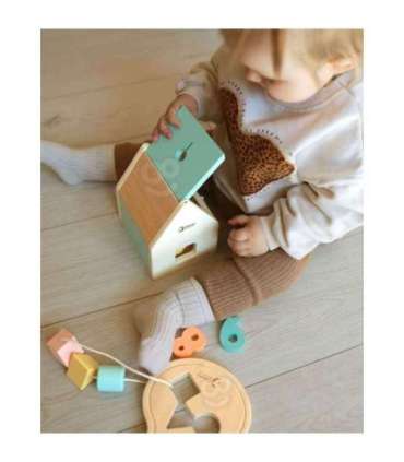 CLASSIC WORLD Пастельный набор для младенцев - коробка 'Первые обучающие игрушки' для детей от 12 до 18 месяцев