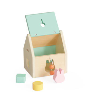 CLASSIC WORLD pastelsed mänguasjad beebidele - karp 'Esimesed õppemänguasjad' 12-18-kuustele