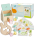 CLASSIC WORLD Пастельный набор для младенцев - коробка 'Первые обучающие игрушки' для детей от 12 до 18 месяцев