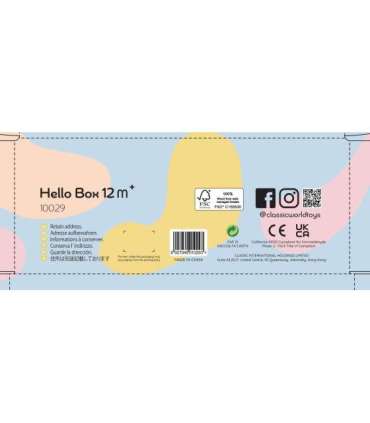 CLASSIC WORLD pastelsed mänguasjad beebidele - karp 'Esimesed õppemänguasjad' 12-18-kuustele