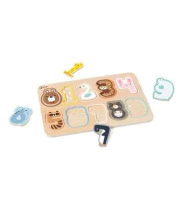 CLASSIC WORLD деревянные числовые пазлы — цифры Монтессори, 11 шт.