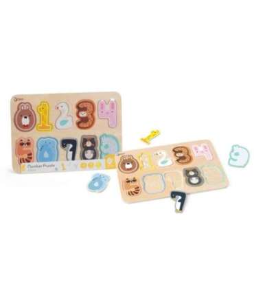 CLASSIC WORLD деревянные числовые пазлы — цифры Монтессори, 11 шт.