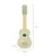 Viga puidust ukulele-kitarr lastele, roheline, nootidega