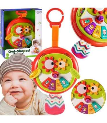 WOOPIE BABY интерактивная игрушка сова-пианино с шелестящим хвостом