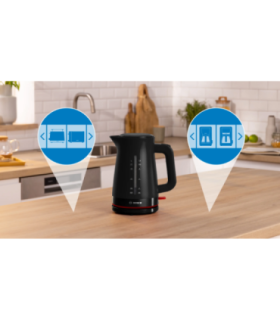 Bosch TWK3M123 MyMoment Kettle, 1.7 L, 2400 W, Black