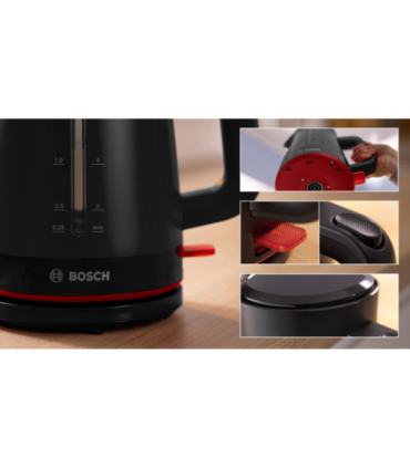 Bosch TWK3M123 MyMoment Kettle, 1.7 L, 2400 W, Black