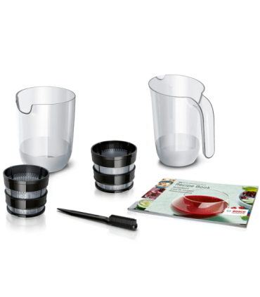 Bosch MESM500W VitaExtract Slow Juicer, 150 W, Capacity 1 L, Black/White