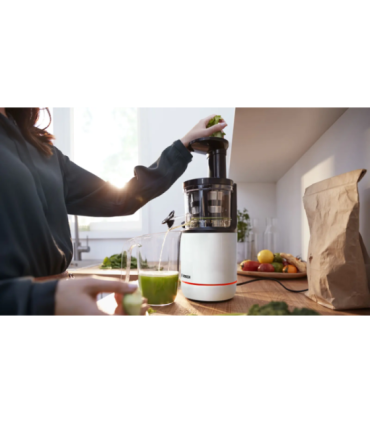 Bosch MESM500W VitaExtract Slow Juicer, 150 W, Capacity 1 L, Black/White