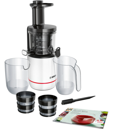 Bosch MESM500W VitaExtract Slow Juicer, 150 W, Capacity 1 L, Black/White