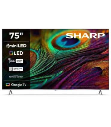 Sharp 75JP7265E 75" (189cm) 4K Ultra HD QLED MiniLED Google TV, HARMAN/KARDON Speaker System Sharp