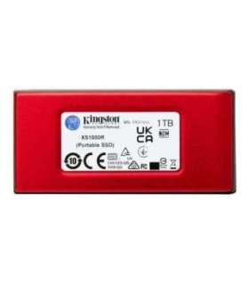Kingston SXS1000R/1000G XS1000 Red External SSD, 1 TB, USB Type-C/ USB 3.2 Gen 2, 1050 MB/s, Red