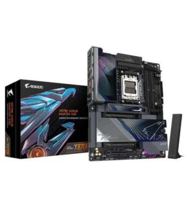 Gigabyte X870E A MASTER X X870E AORUS MASTER X3D, ATX, AMD AM5, DDR5, 10 Gbe, Wi-Fi 7, USB 4, PCIe 5