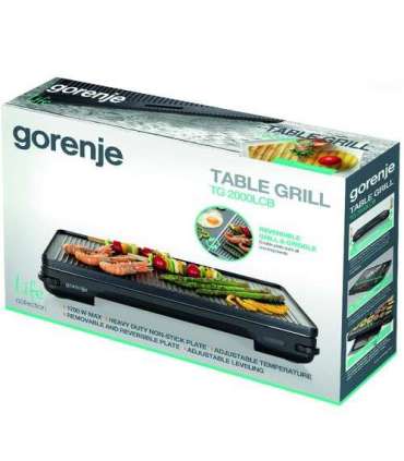 Gorenje Grill TG2000LCB Table 2000 W Black