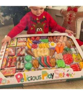 WOOPIE Набор для кухни и магазина — овощи и фрукты, 120 шт.