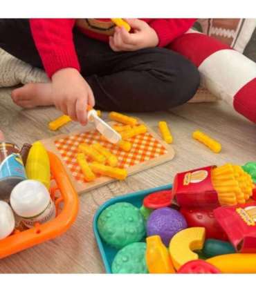 WOOPIE Набор для кухни и магазина — овощи и фрукты, 120 шт.