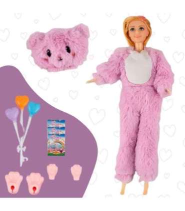 WOOPIE ROYAL Lalka w Przebraniu Różowego Misia Park Rozrywki