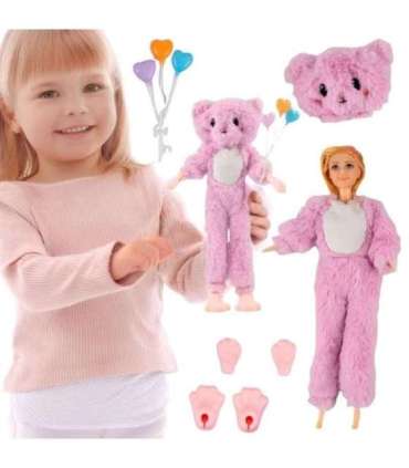 WOOPIE ROYAL Lalka w Przebraniu Różowego Misia Park Rozrywki