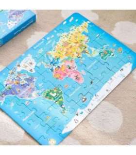 CLASSIC WORLD Puzzle Drewniane Mapa Świata