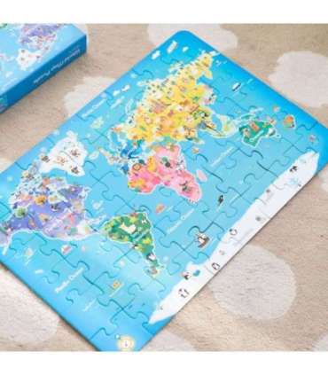 CLASSIC WORLD Puzzle Drewniane Mapa Świata