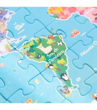 CLASSIC WORLD Puzzle Drewniane Mapa Świata