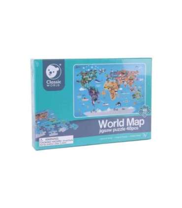 CLASSIC WORLD Puzzle Drewniane Mapa Świata