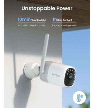 Reolink Wireless Pan & Tilt Long Lasting Solar/Battery Camera with Spotlights Altas Series B630 with Solar Panel |