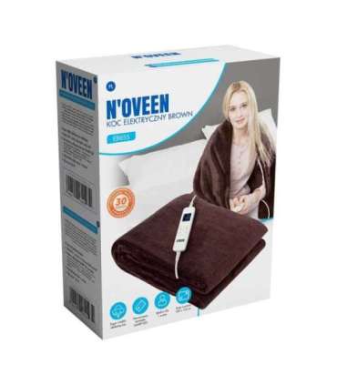 NOVEEN ELECTRIC BLANKET EB655 BROWN SUPER SOFT 180X130CM
