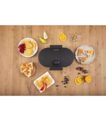 Waffle maker GORENJE WM1200B black, 1200 W