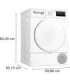 Bosch  WTH83277PL Freestanding dryer  8 kg