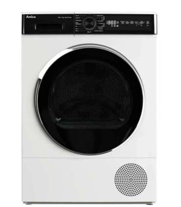 Amica AD3S72LHB (E) Front-loading dryer white, black