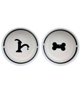 TRIXIE 24641 A set of ceramic bowls on a stand 0.6 l