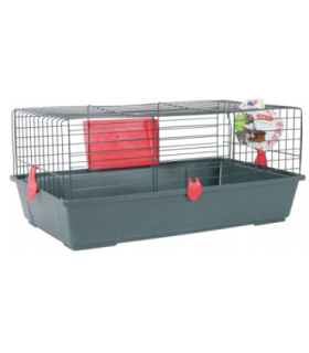 ZOLUX Classic 80 grey/red - cage for rodents