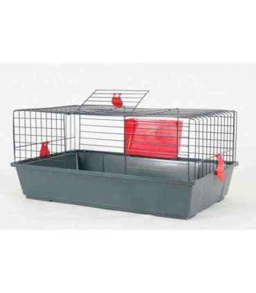 ZOLUX Classic 80 grey/red - cage for rodents