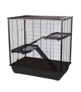 INTER-ZOO Frodo + Plastic Black - cage for a hamster