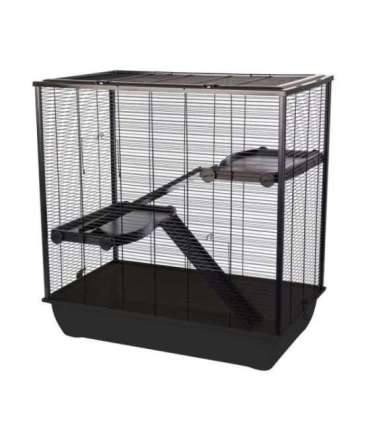 INTER-ZOO Frodo + Plastic Black - cage for a hamster